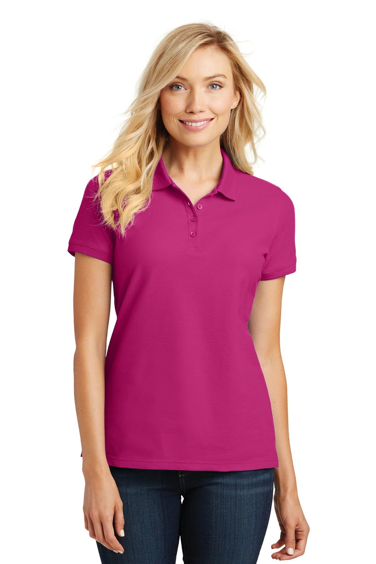 Port Authority ®  Women's Core Classic Pique Polo. L100 - Angelheart Embroidery and Screen Printing