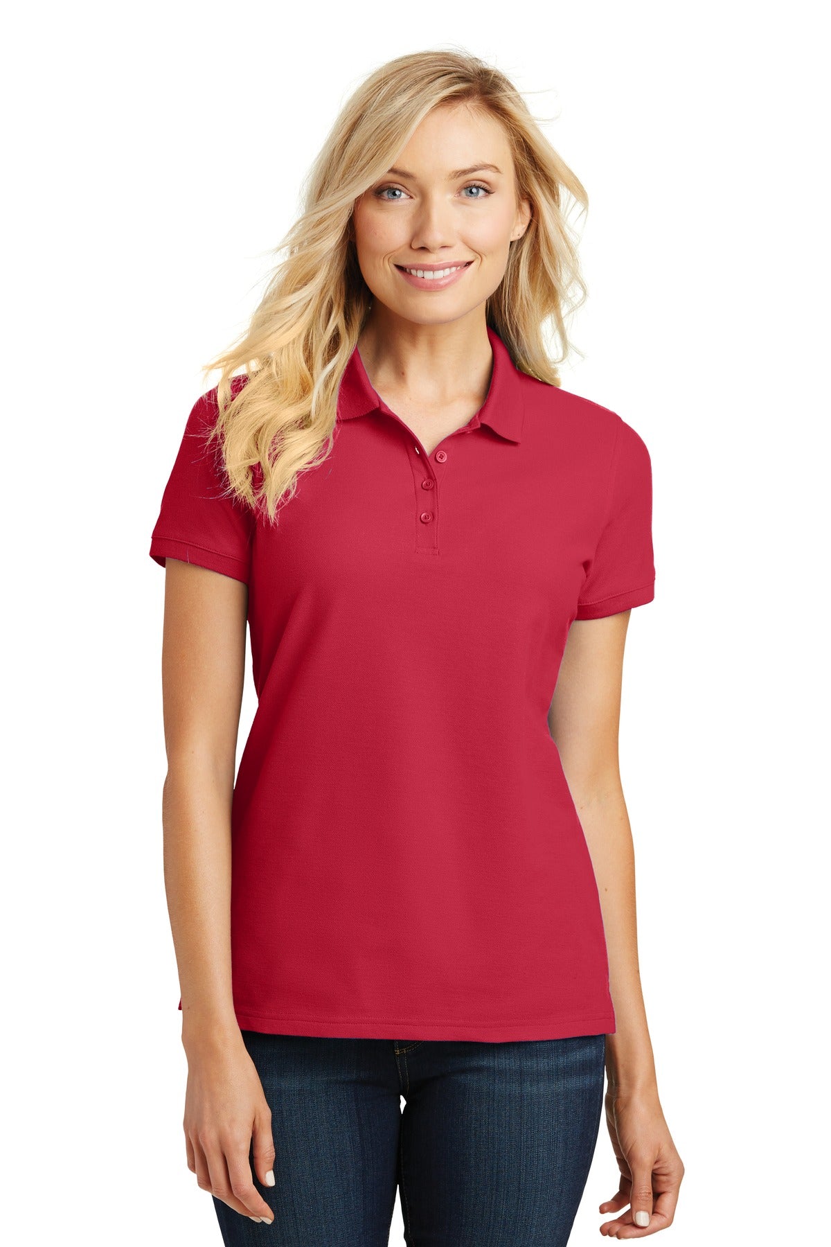 Port Authority ®  Women's Core Classic Pique Polo. L100 - Angelheart Embroidery and Screen Printing
