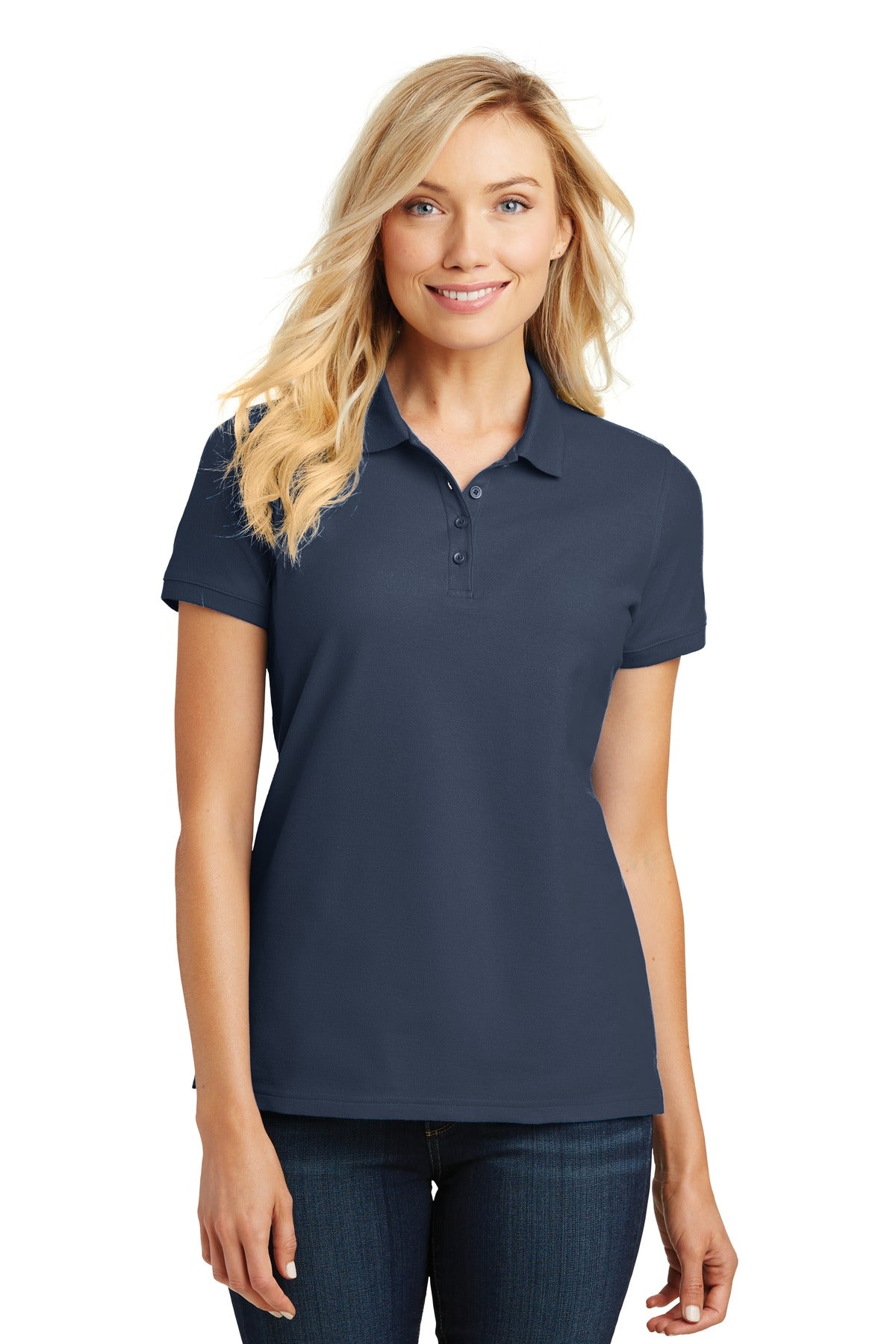 Port Authority ®  Women's Core Classic Pique Polo. L100 - Angelheart Embroidery and Screen Printing