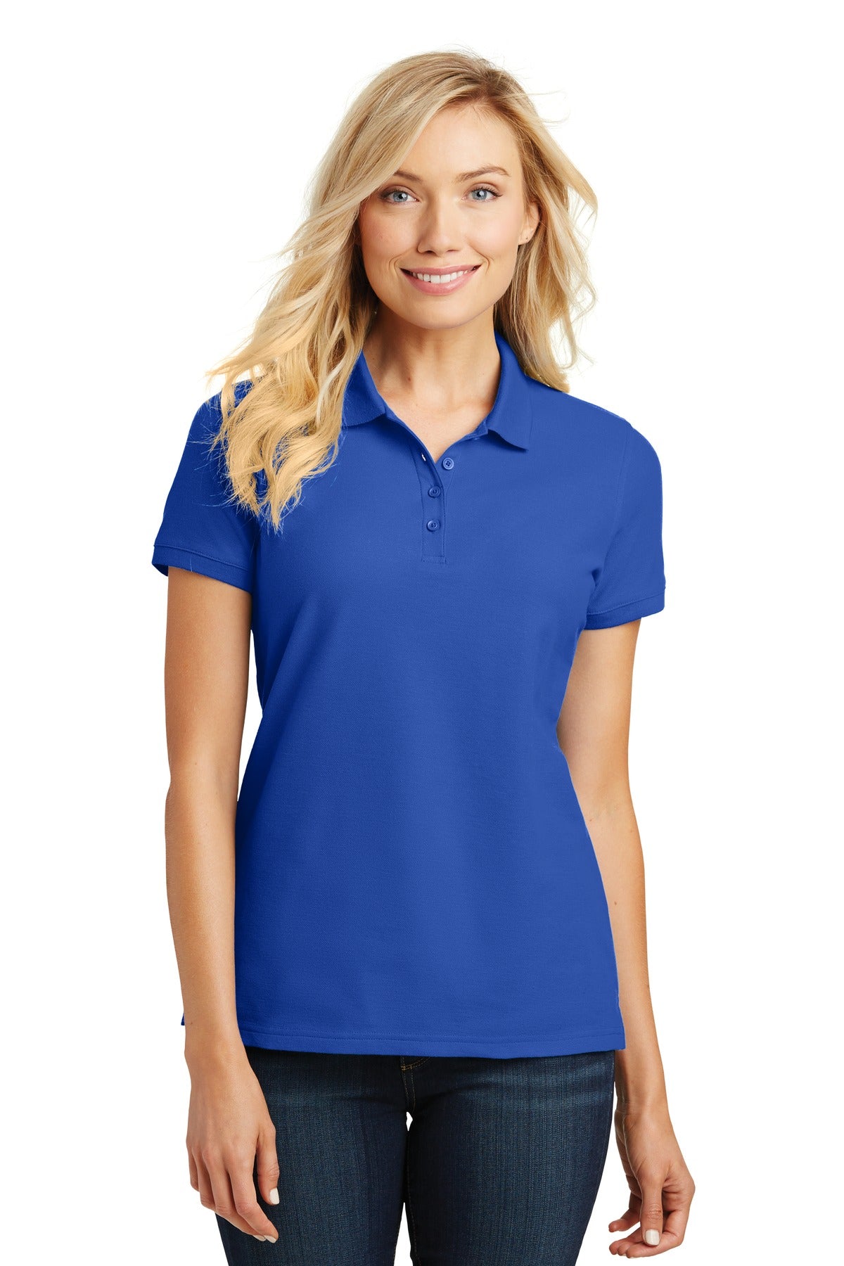 Port Authority ®  Women's Core Classic Pique Polo. L100 - Angelheart Embroidery and Screen Printing