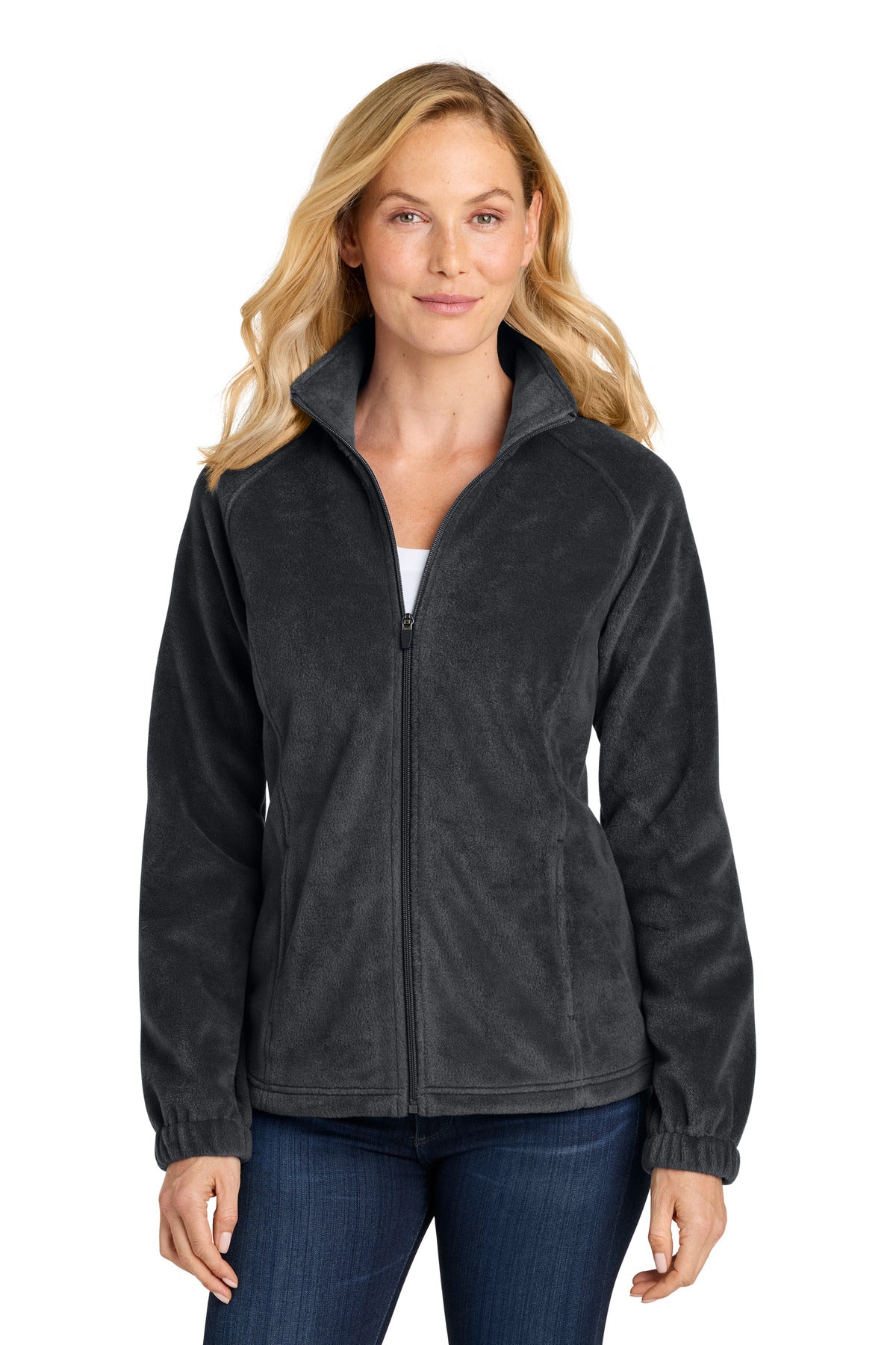 Port Authority ®  Women's Plush Fleece Full-Zip Jacket L190 - Angelheart Embroidery and Screen Printing