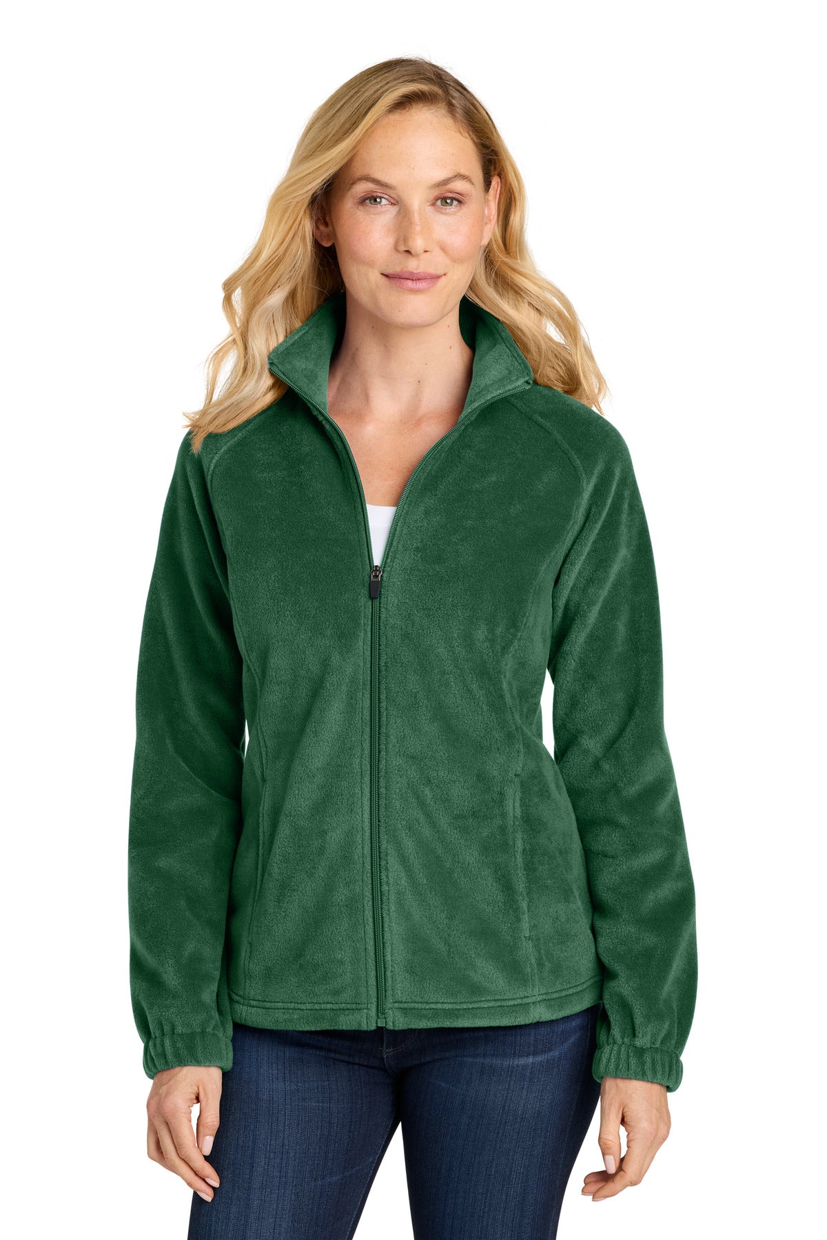 Port Authority ®  Women's Plush Fleece Full-Zip Jacket L190 - Angelheart Embroidery and Screen Printing