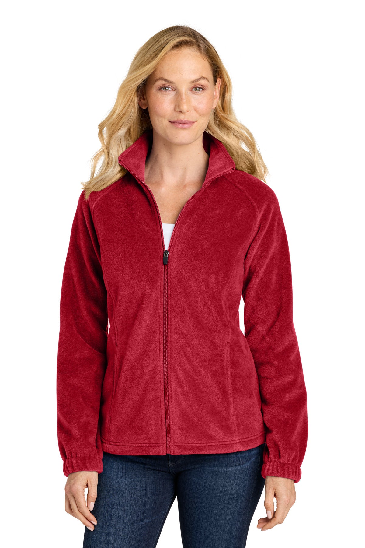 Port Authority ®  Women's Plush Fleece Full-Zip Jacket L190 - Angelheart Embroidery and Screen Printing