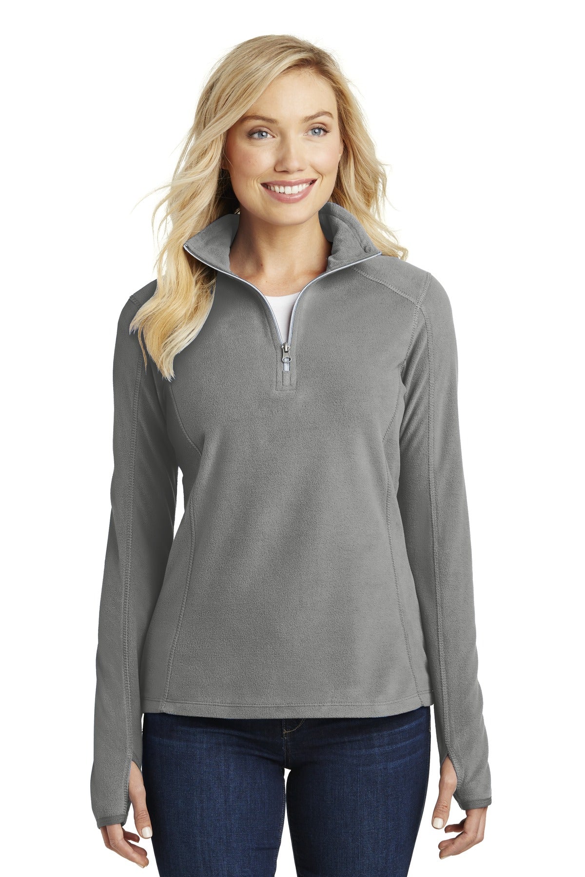 Port Authority ®  Women's Microfleece 1/2-Zip Pullover. L224 - Angelheart Embroidery and Screen Printing