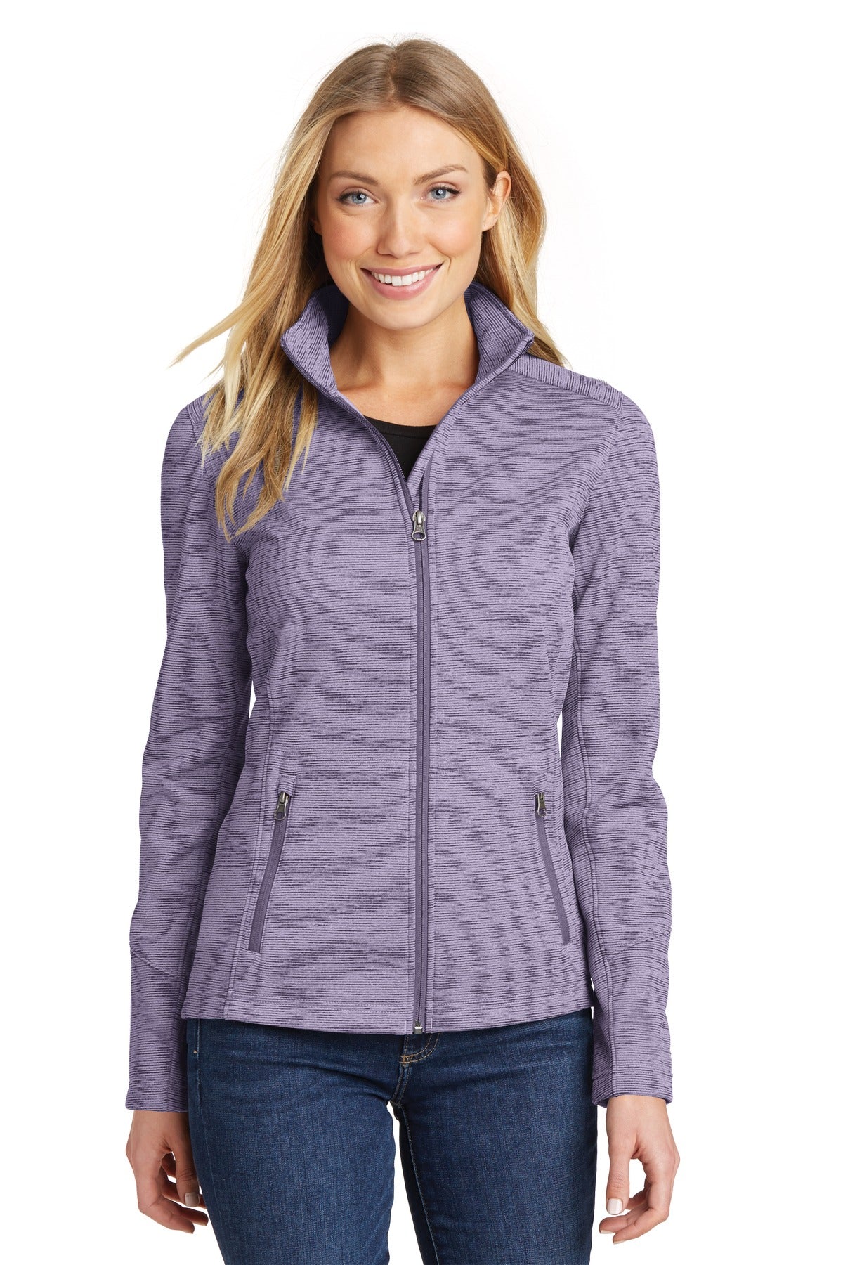 Port Authority ®  Women's Digi Stripe Fleece Jacket. L231 - Angelheart Embroidery and Screen Printing