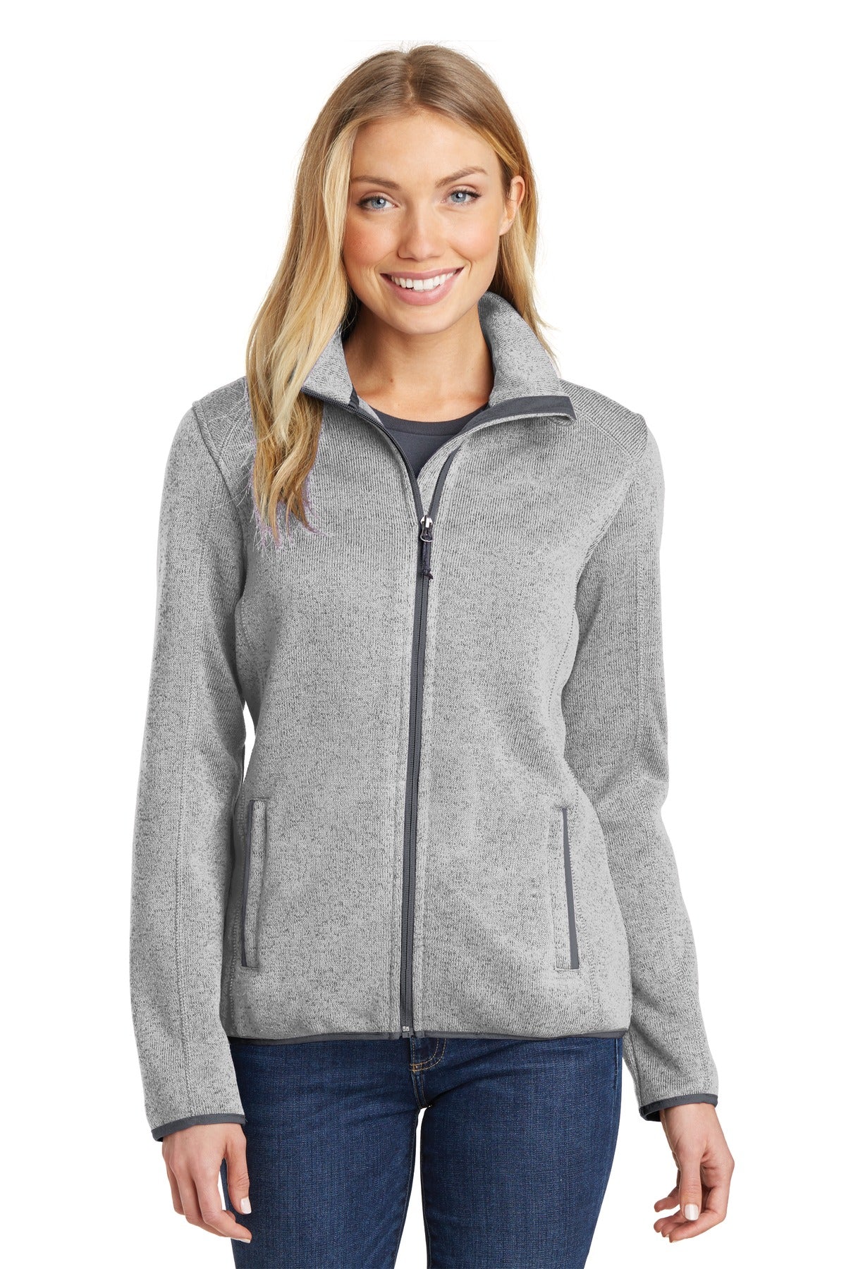 Port Authority ®  Women's Sweater Fleece Jacket. L232 - Angelheart Embroidery and Screen Printing