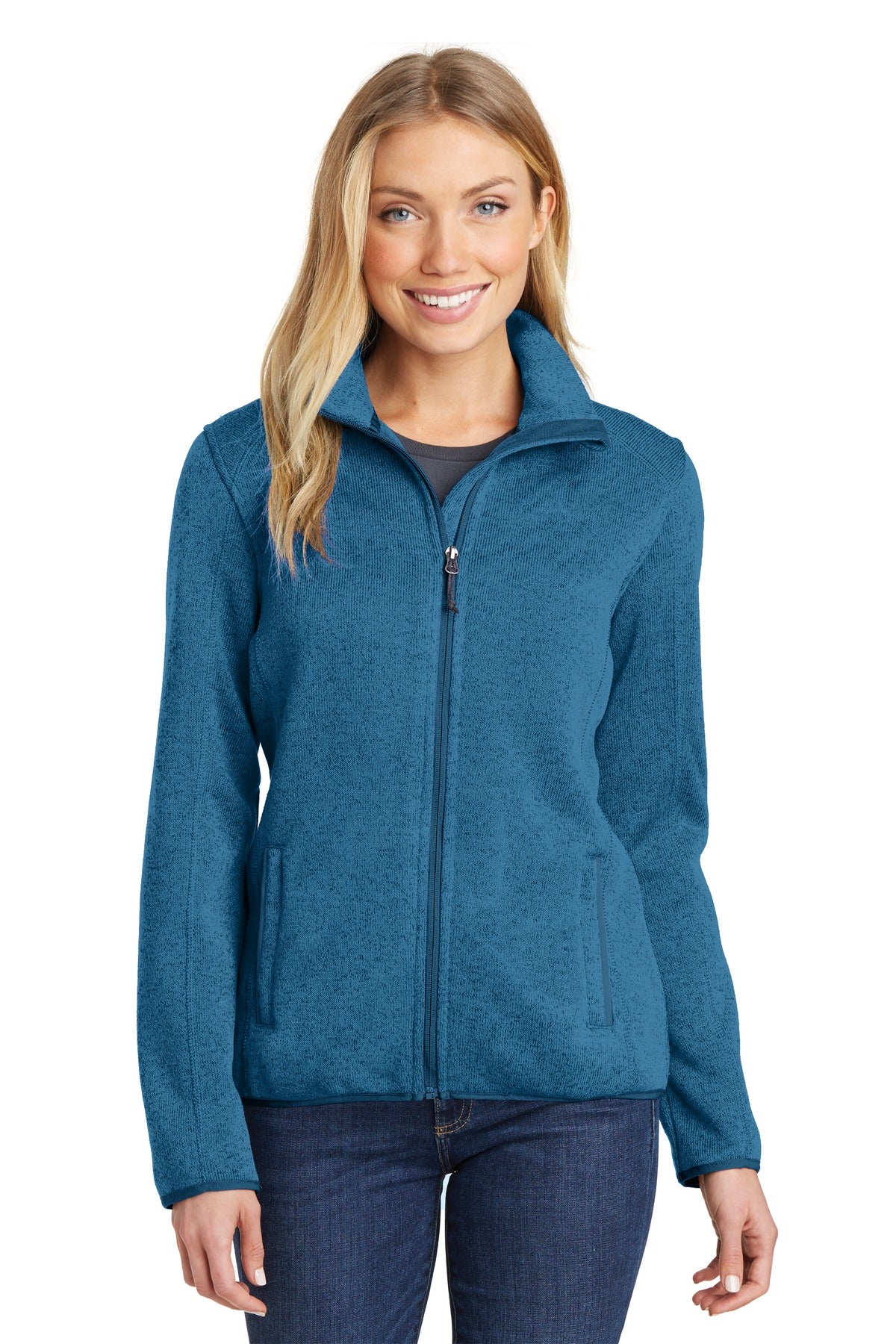Port Authority ®  Women's Sweater Fleece Jacket. L232 - Angelheart Embroidery and Screen Printing