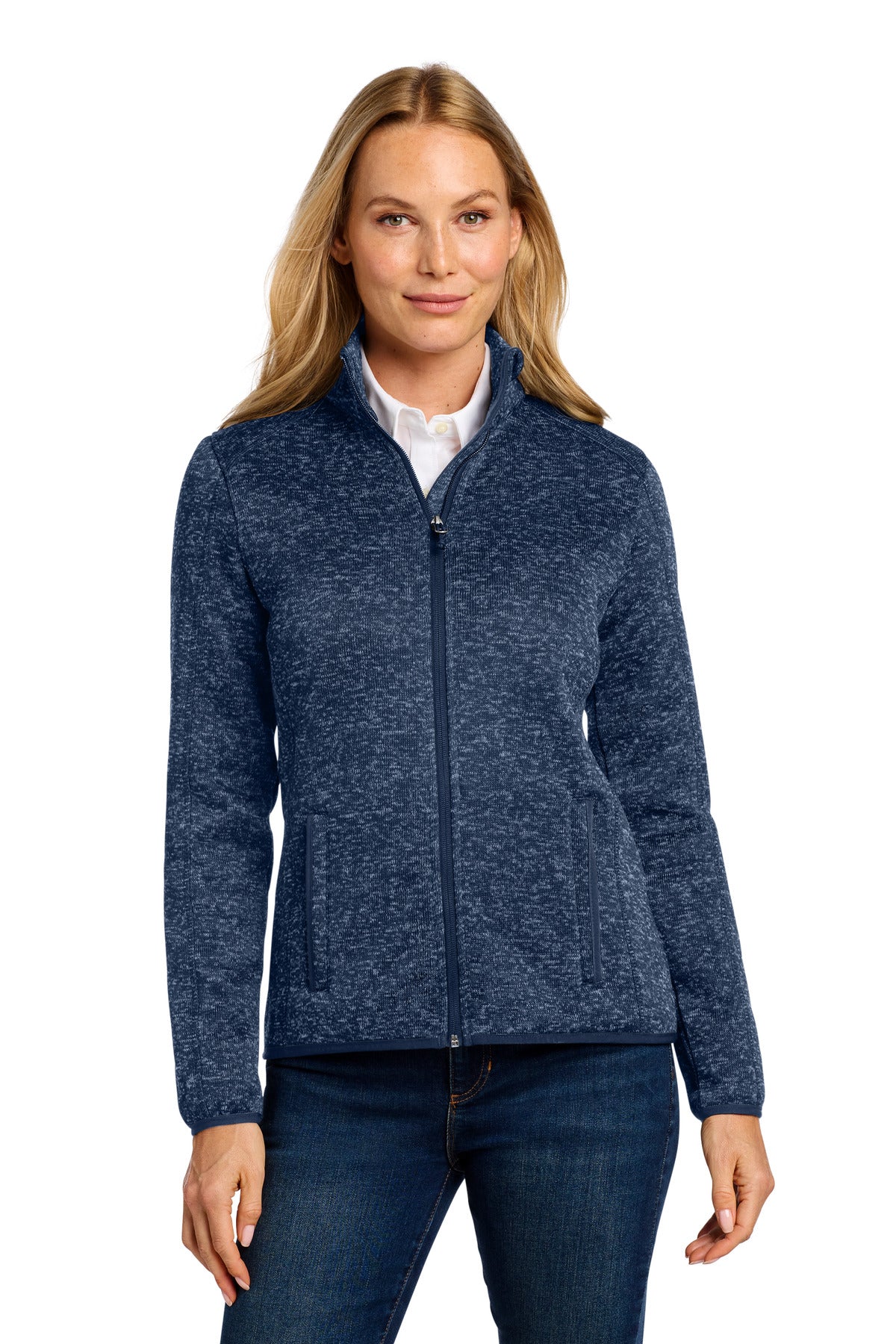 Port Authority ®  Women's Sweater Fleece Jacket. L232 - Angelheart Embroidery and Screen Printing