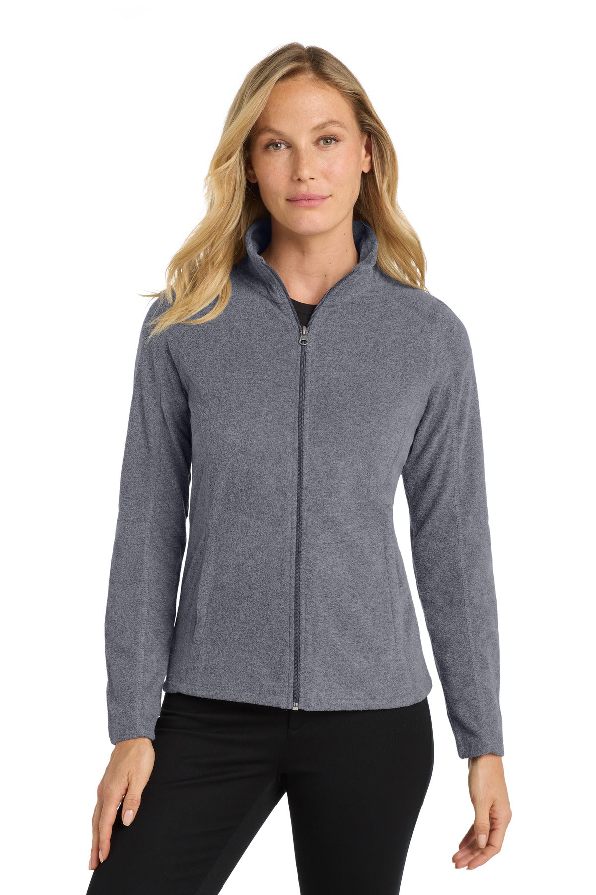 Port Authority ®  Women's Heather Microfleece Full-Zip Jacket. L235 - Angelheart Embroidery and Screen Printing