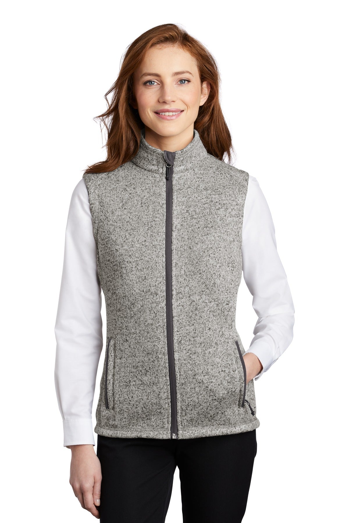 Port Authority  ®  Women's Sweater Fleece Vest L236 - Angelheart Embroidery and Screen Printing