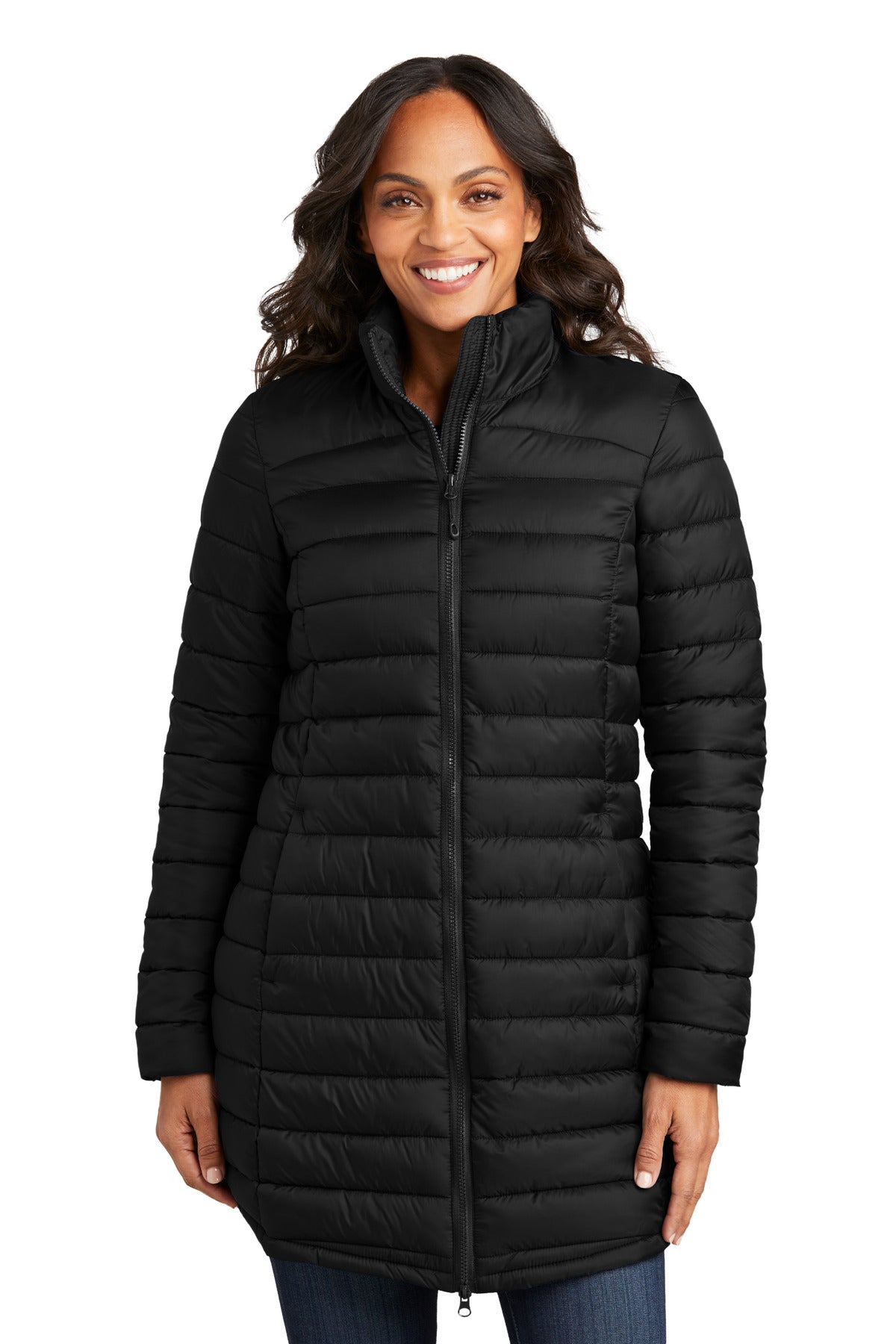 Port Authority ®  Women's Horizon Puffy Long Jacket L365 - Angelheart Embroidery and Screen Printing