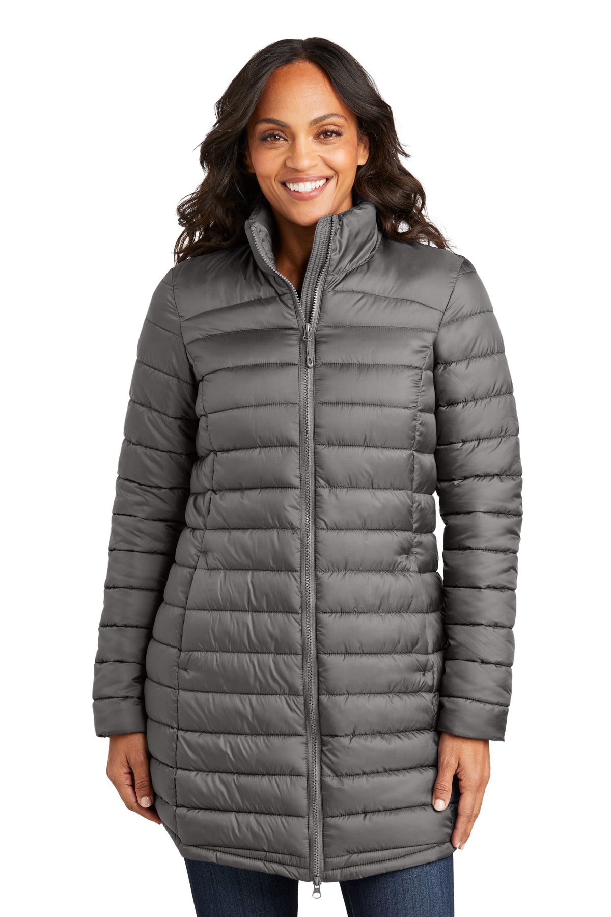 Port Authority ®  Women's Horizon Puffy Long Jacket L365 - Angelheart Embroidery and Screen Printing