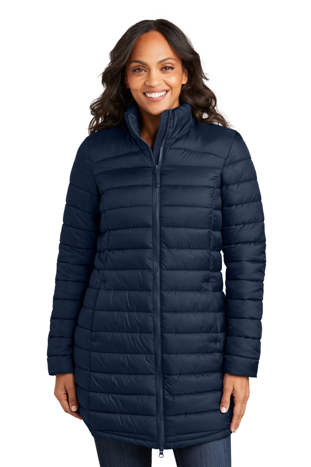 Port Authority ®  Women's Horizon Puffy Long Jacket L365 - Angelheart Embroidery and Screen Printing