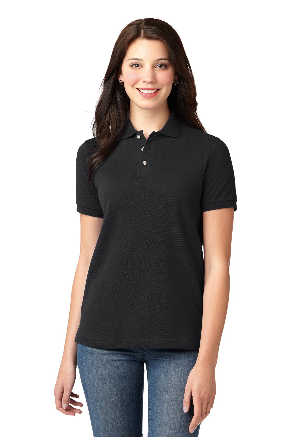 Port Authority ®  Women's Heavyweight Cotton Pique Polo.  L420 - Angelheart Embroidery and Screen Printing