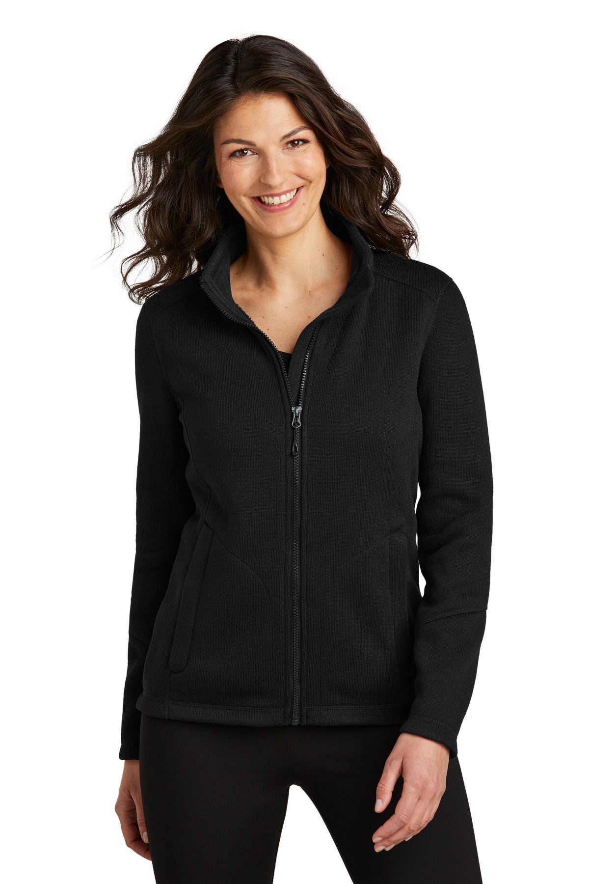 Port Authority ®  Women's Arc Sweater Fleece Jacket L428 - Angelheart Embroidery and Screen Printing