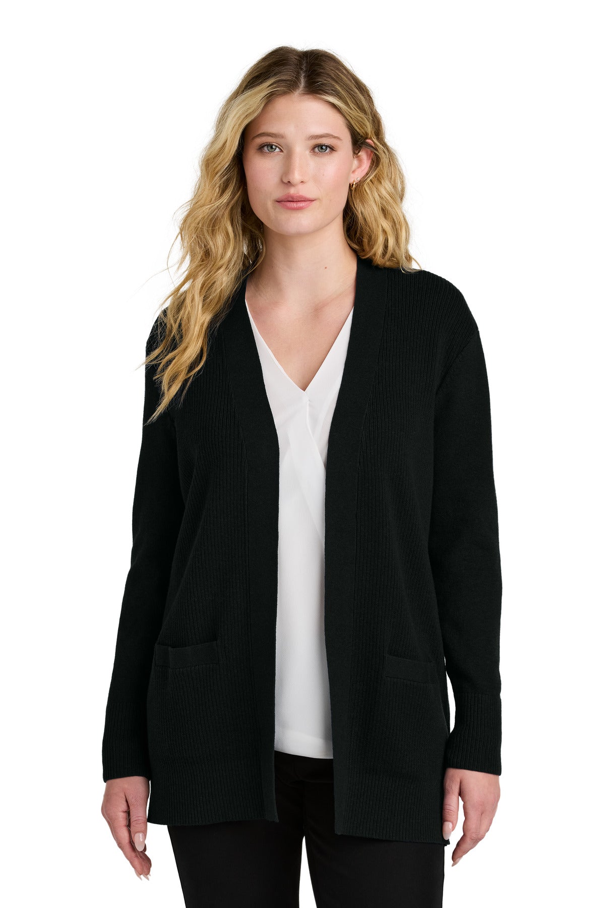 Port Authority ®  Women's Easy Care Open-Front Cardigan Sweater LSW2890 - Angelheart Embroidery and Screen Printing