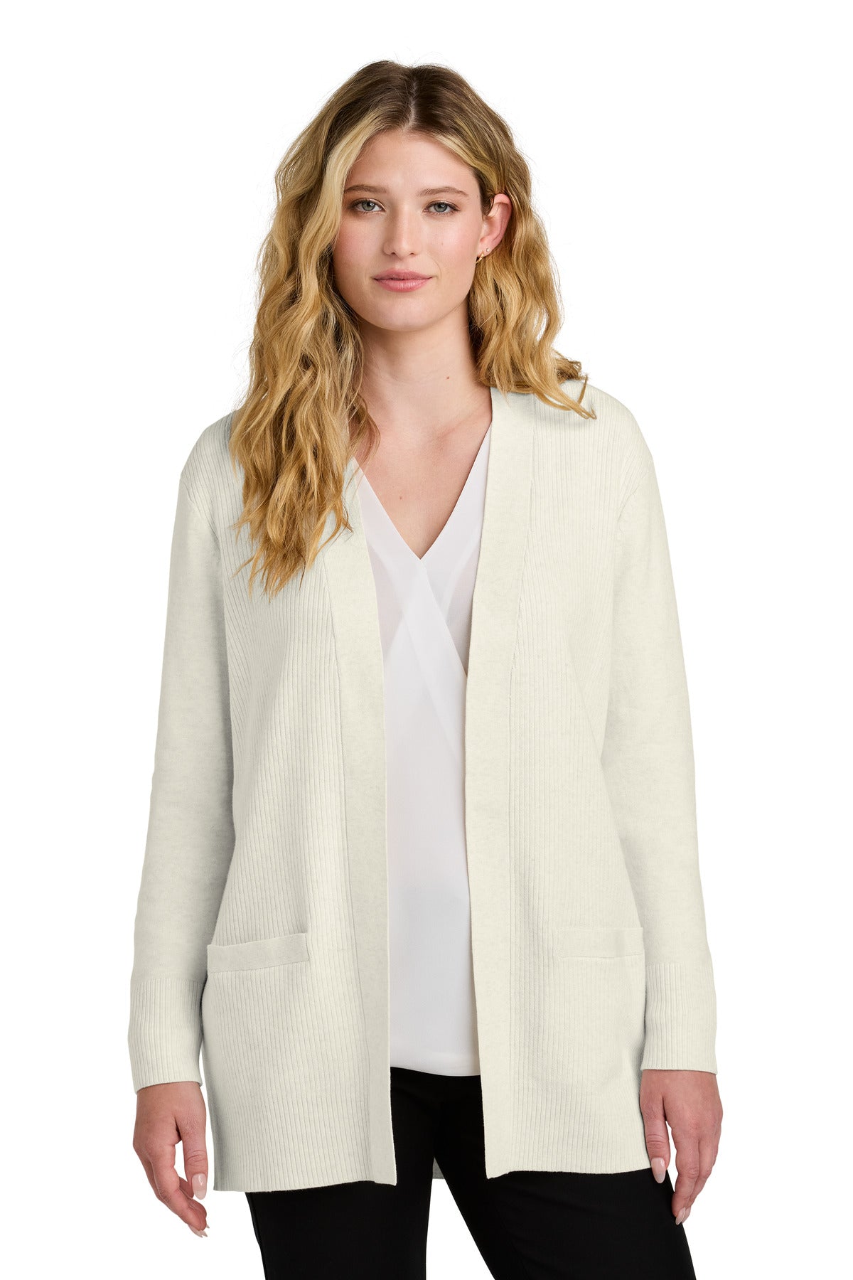 Port Authority ®  Women's Easy Care Open-Front Cardigan Sweater LSW2890 - Angelheart Embroidery and Screen Printing