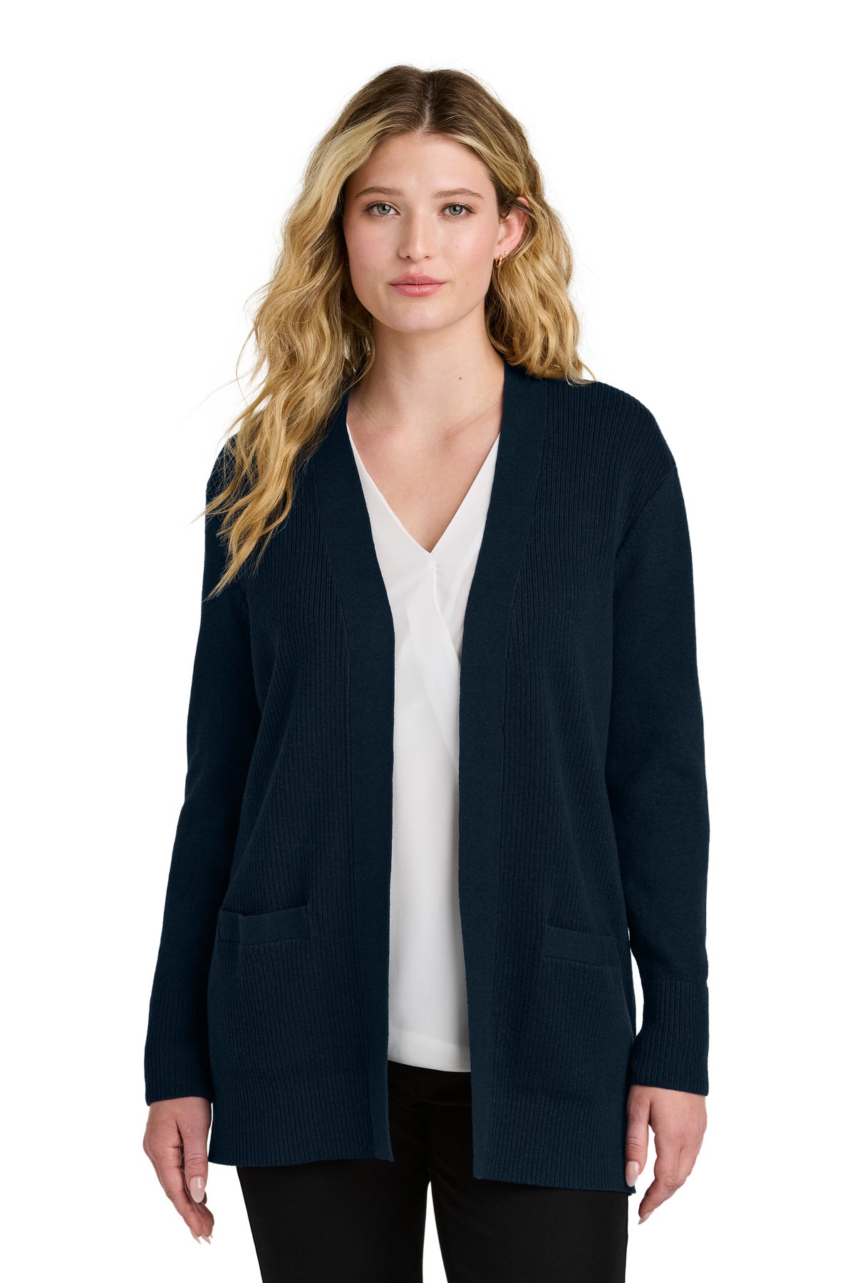 Port Authority ®  Women's Easy Care Open-Front Cardigan Sweater LSW2890 - Angelheart Embroidery and Screen Printing