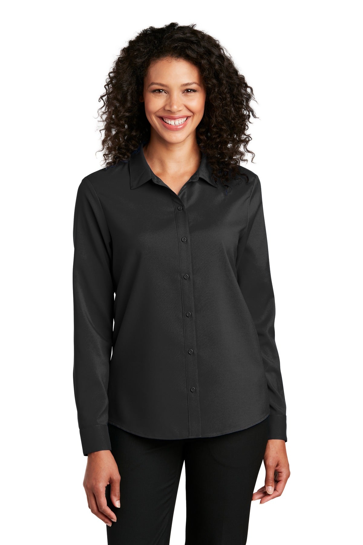 Port Authority ®  Women's Long Sleeve Performance Staff Shirt LW401 - Angelheart Embroidery and Screen Printing