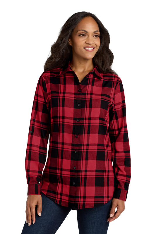 Port Authority ®  Women's Plaid Flannel Tunic . LW668 - Angelheart Embroidery and Screen Printing