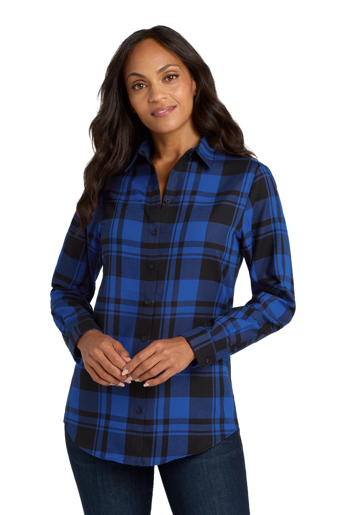 Port Authority ®  Women's Plaid Flannel Tunic . LW668 - Angelheart Embroidery and Screen Printing