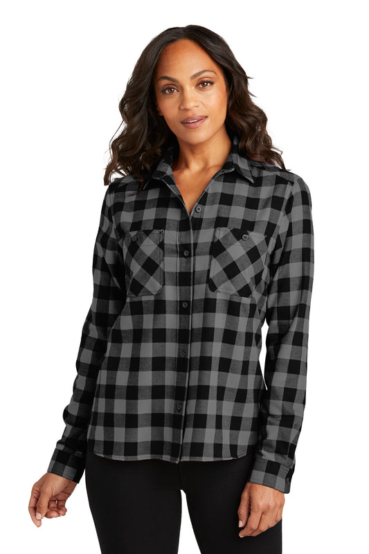 Port Authority ®  Women's Plaid Flannel Shirt LW669 - Angelheart Embroidery and Screen Printing