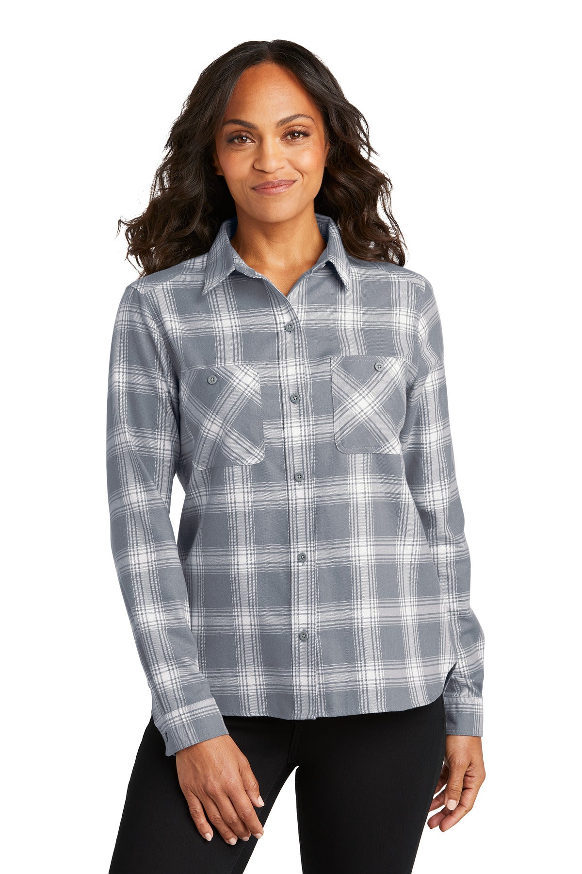Port Authority ®  Women's Plaid Flannel Shirt LW669 - Angelheart Embroidery and Screen Printing