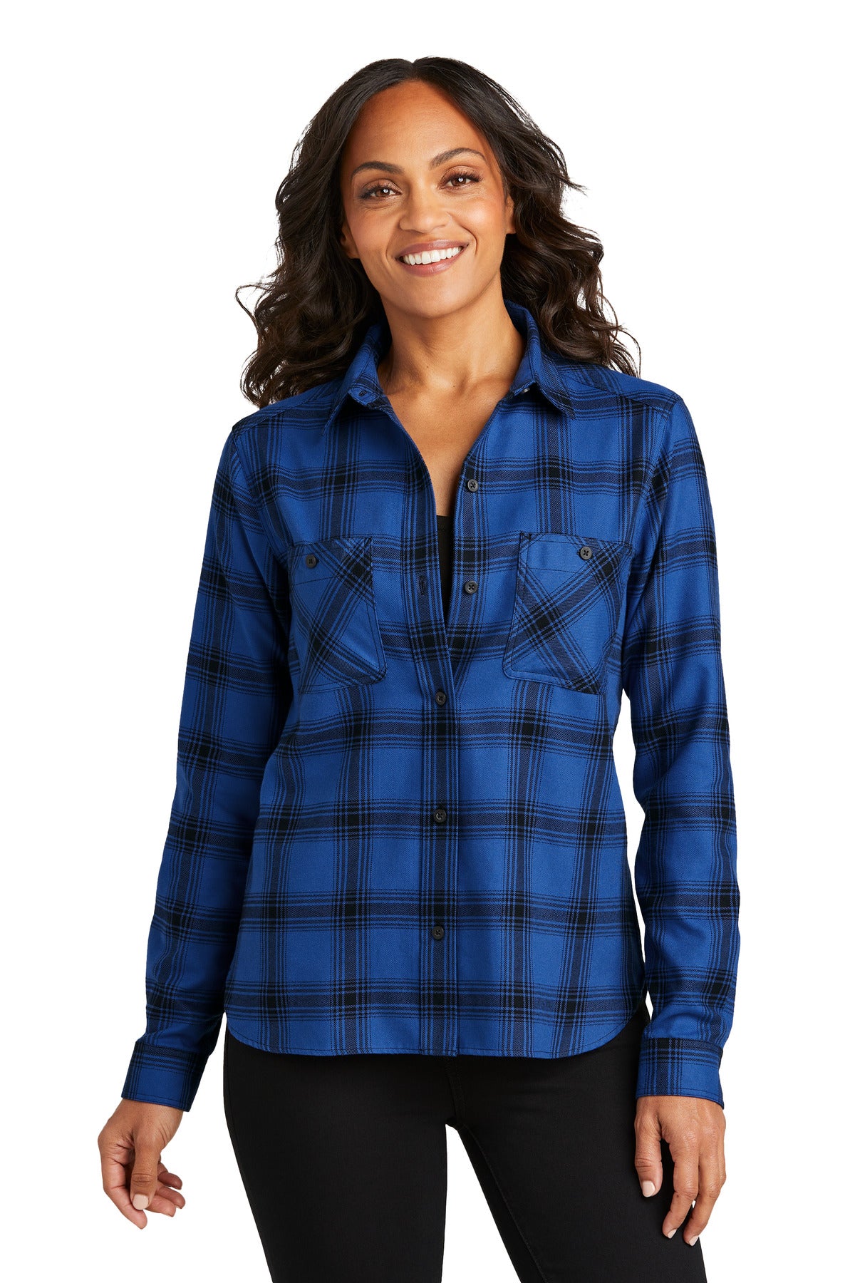 Port Authority ®  Women's Plaid Flannel Shirt LW669 - Angelheart Embroidery and Screen Printing