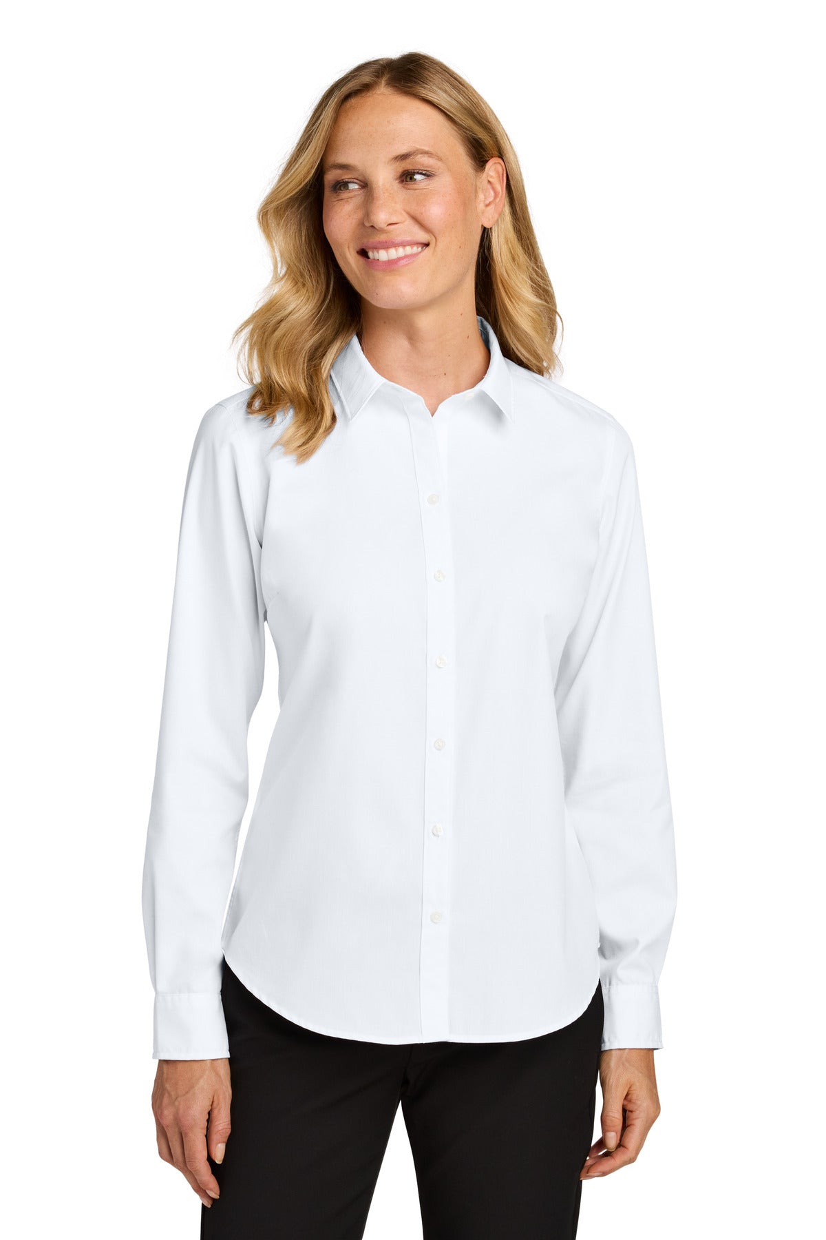 Port Authority ®  Women's Long Sleeve Nailhead Easy Care Shirt LW816 - Angelheart Embroidery and Screen Printing