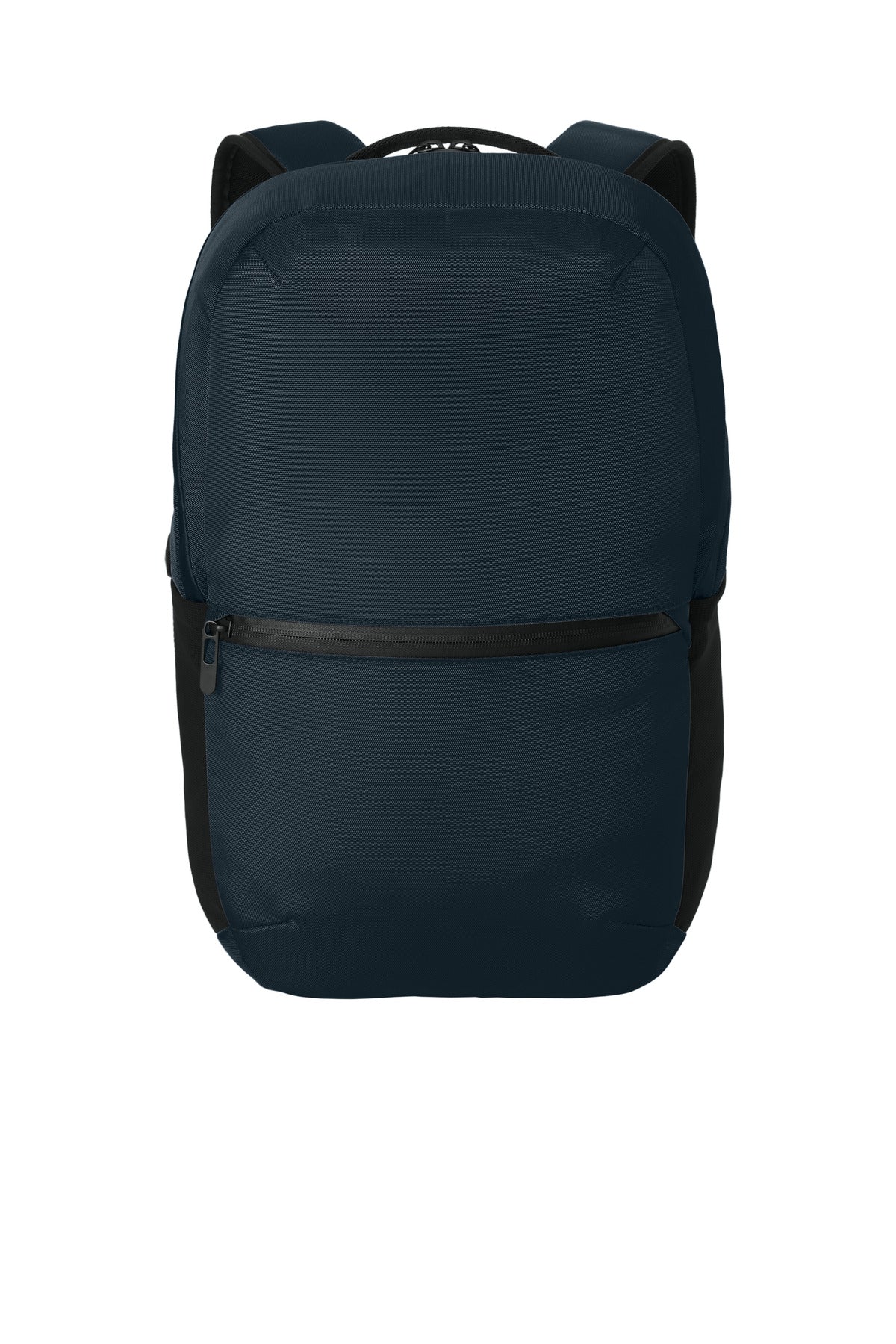 Mercer+Mettle Everyday Pack MMB203 in night navy with front view, showing spacious main compartment and sleek design.