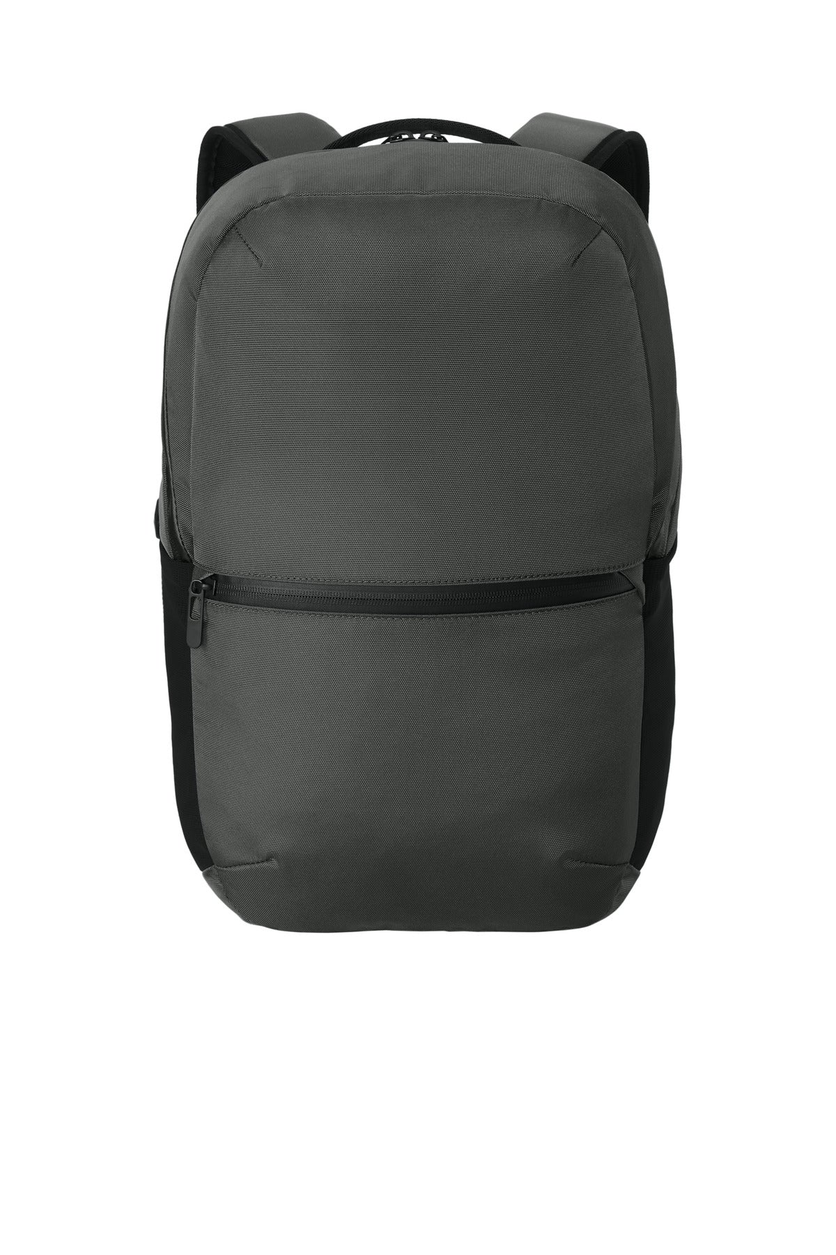 Mercer+Mettle Everyday Pack MMB203 in storm grey, front view showing durable fabric and sleek design for daily use.