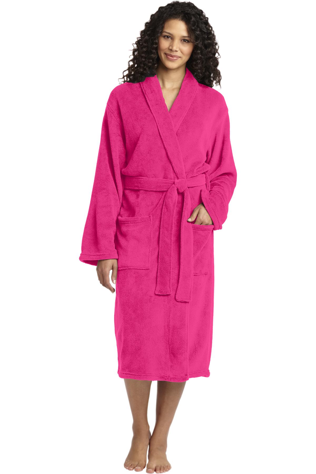 Port Authority ®  Plush Microfleece Shawl Collar Robe. R102 - Angelheart Embroidery and Screen Printing