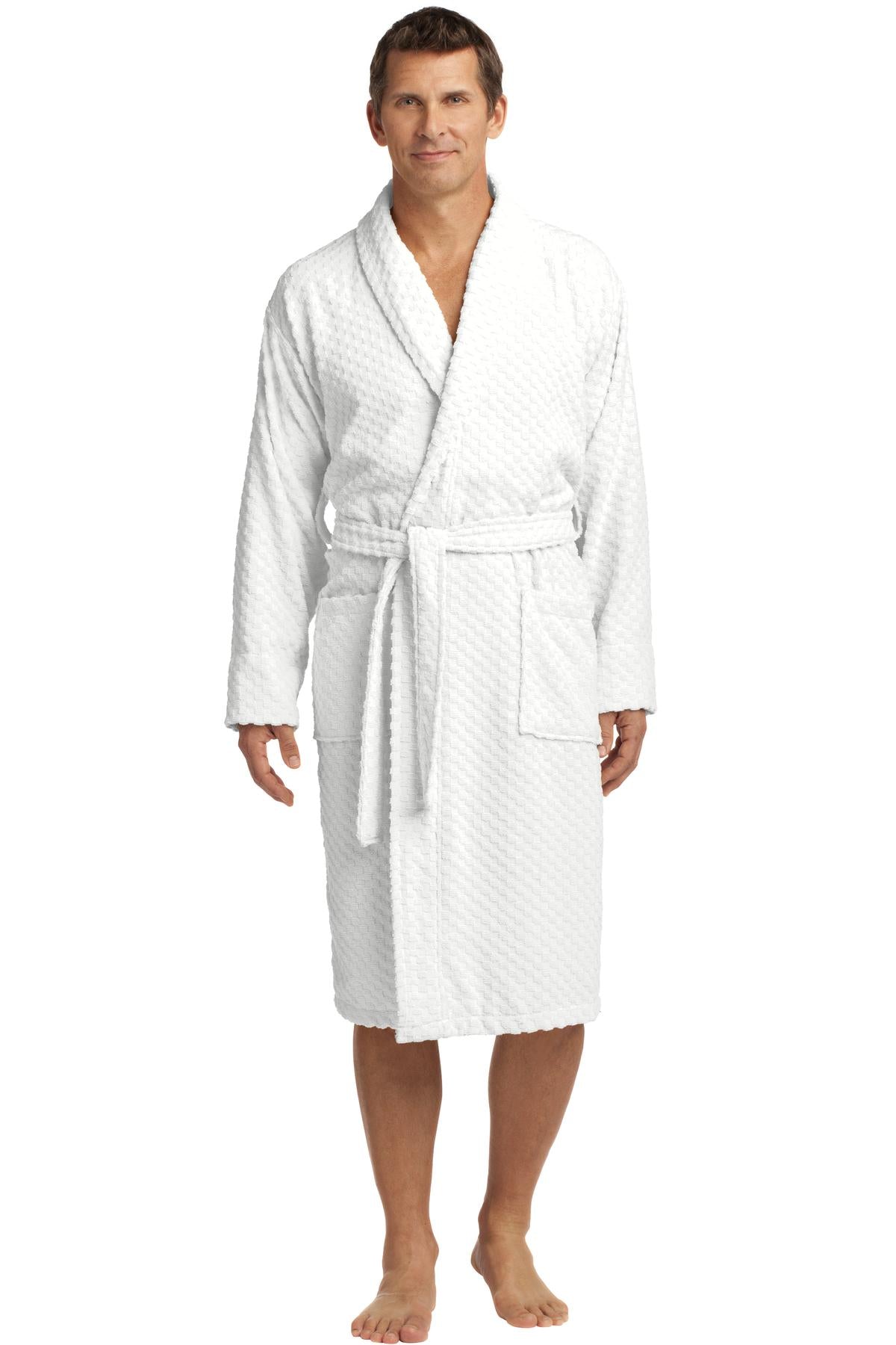 Port Authority ®  Checkered Terry Shawl Collar Robe. R103 - Angelheart Embroidery and Screen Printing