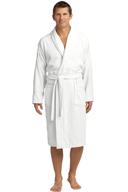 Port Authority ®  Checkered Terry Shawl Collar Robe. R103 - Angelheart Embroidery and Screen Printing