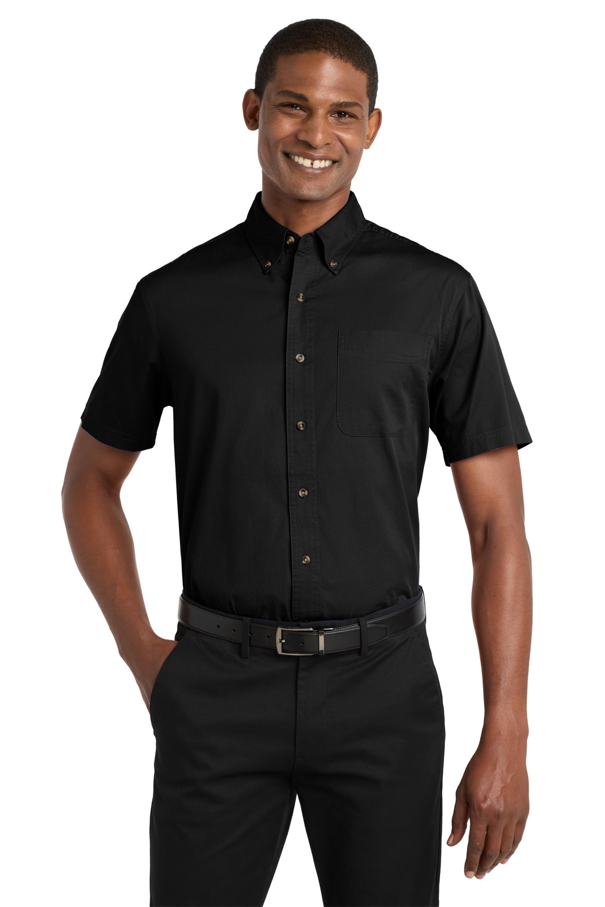 Port Authority ®  Short Sleeve Twill Shirt. S500T - Angelheart Embroidery and Screen Printing