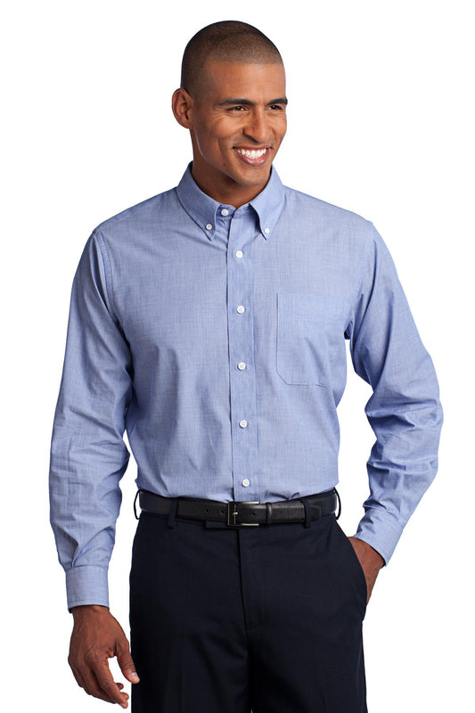 Port Authority ®  Crosshatch Easy Care Shirt. S640 - Angelheart Embroidery and Screen Printing