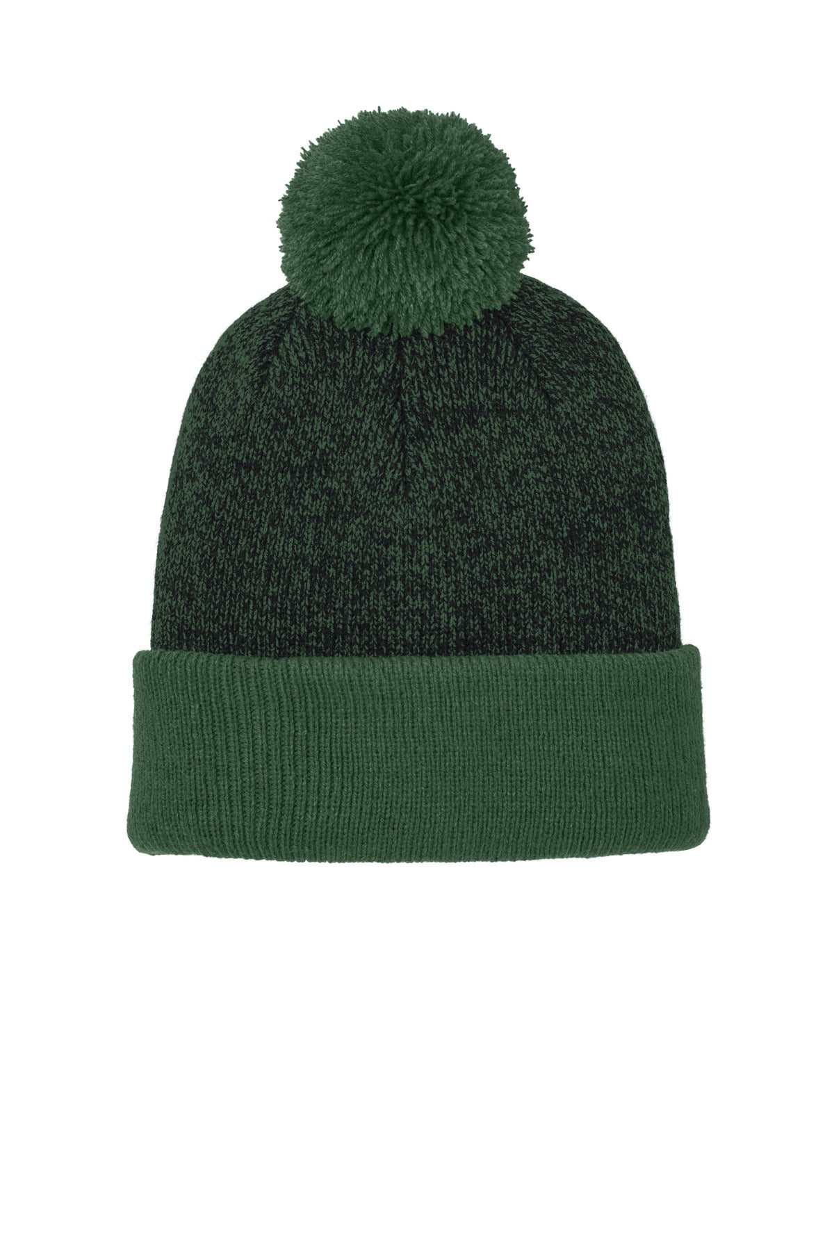 Sport-Tek ®  Halftime Heather Pom Beanie STC68 - Angelheart Embroidery and Screen Printing
