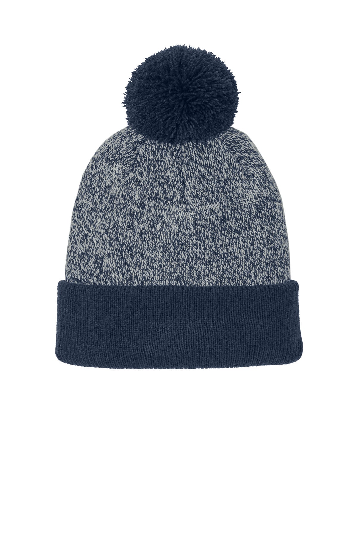 Sport-Tek ®  Halftime Heather Pom Beanie STC68 - Angelheart Embroidery and Screen Printing