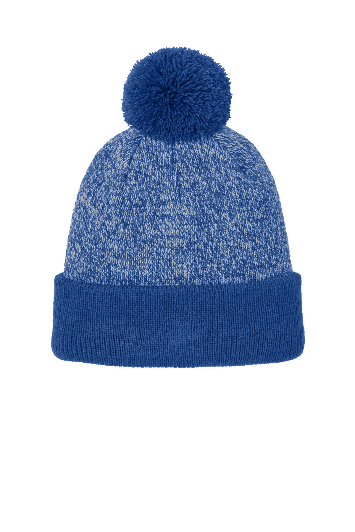Sport-Tek ®  Halftime Heather Pom Beanie STC68 - Angelheart Embroidery and Screen Printing
