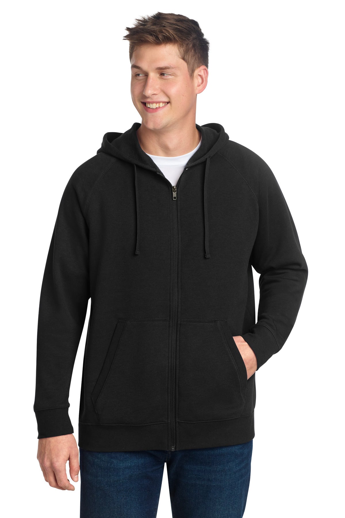 Sport-Tek ®  Drive Fleece Hooded Full-Zip STF201 - Angelheart Embroidery and Screen Printing