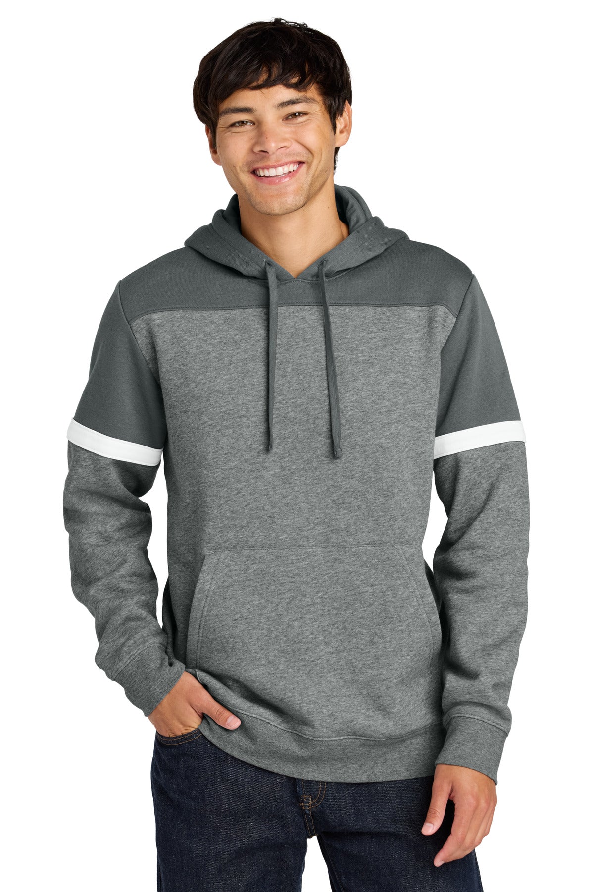 Sport-Tek ®  Drive Fleece Colorblock Hoodie STF205 - Angelheart Embroidery and Screen Printing