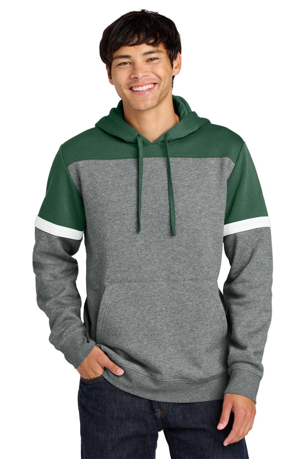 Sport-Tek ®  Drive Fleece Colorblock Hoodie STF205 - Angelheart Embroidery and Screen Printing