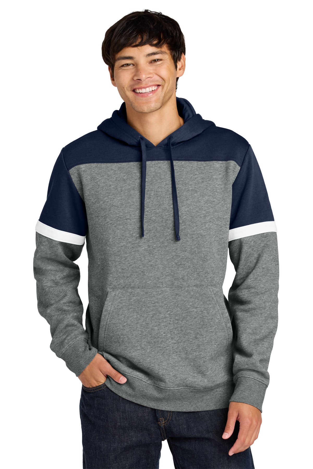 Sport-Tek ®  Drive Fleece Colorblock Hoodie STF205 - Angelheart Embroidery and Screen Printing