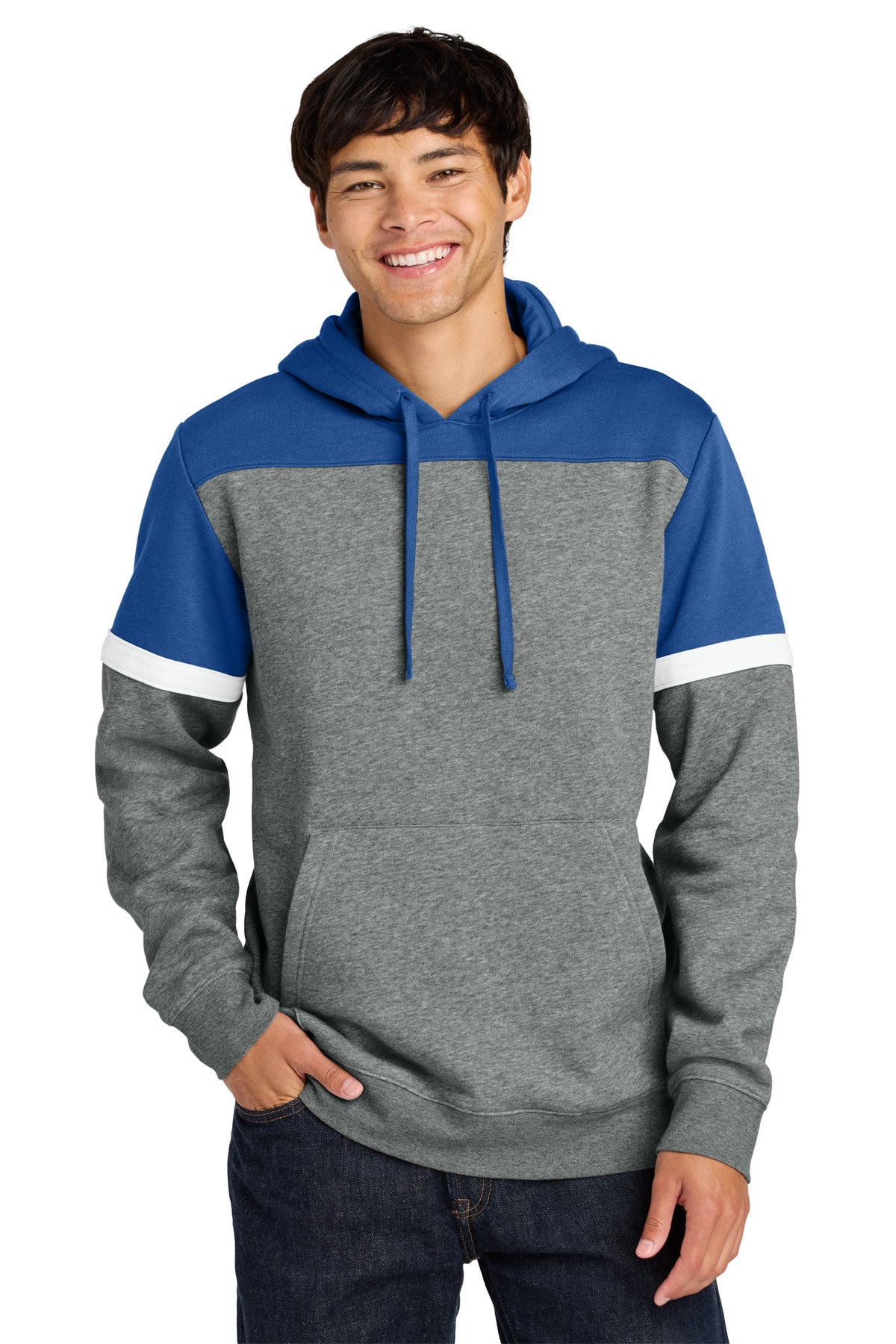 Sport-Tek ®  Drive Fleece Colorblock Hoodie STF205 - Angelheart Embroidery and Screen Printing