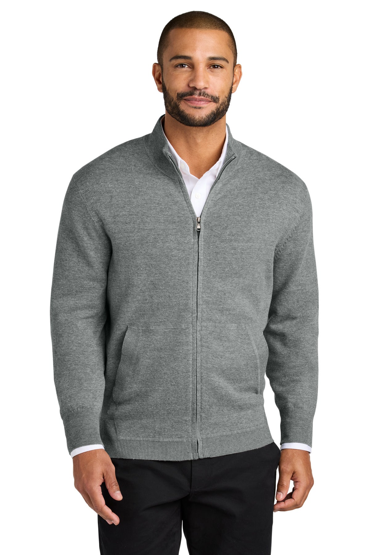 Port Authority ®  Easy Care Full-Zip Sweater SW2901 - Angelheart Embroidery and Screen Printing