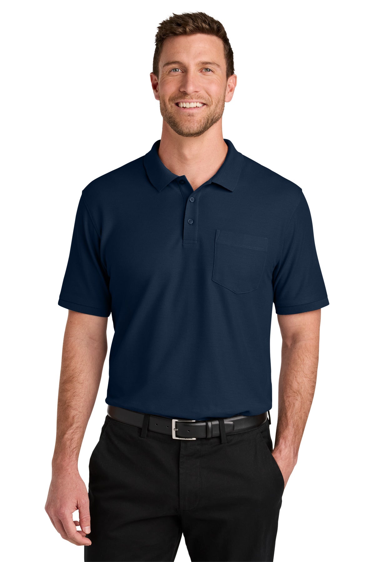Port Authority ®  Tall Wearever Signature Pique Pocket Polo TLK200P - Angelheart Embroidery and Screen Printing