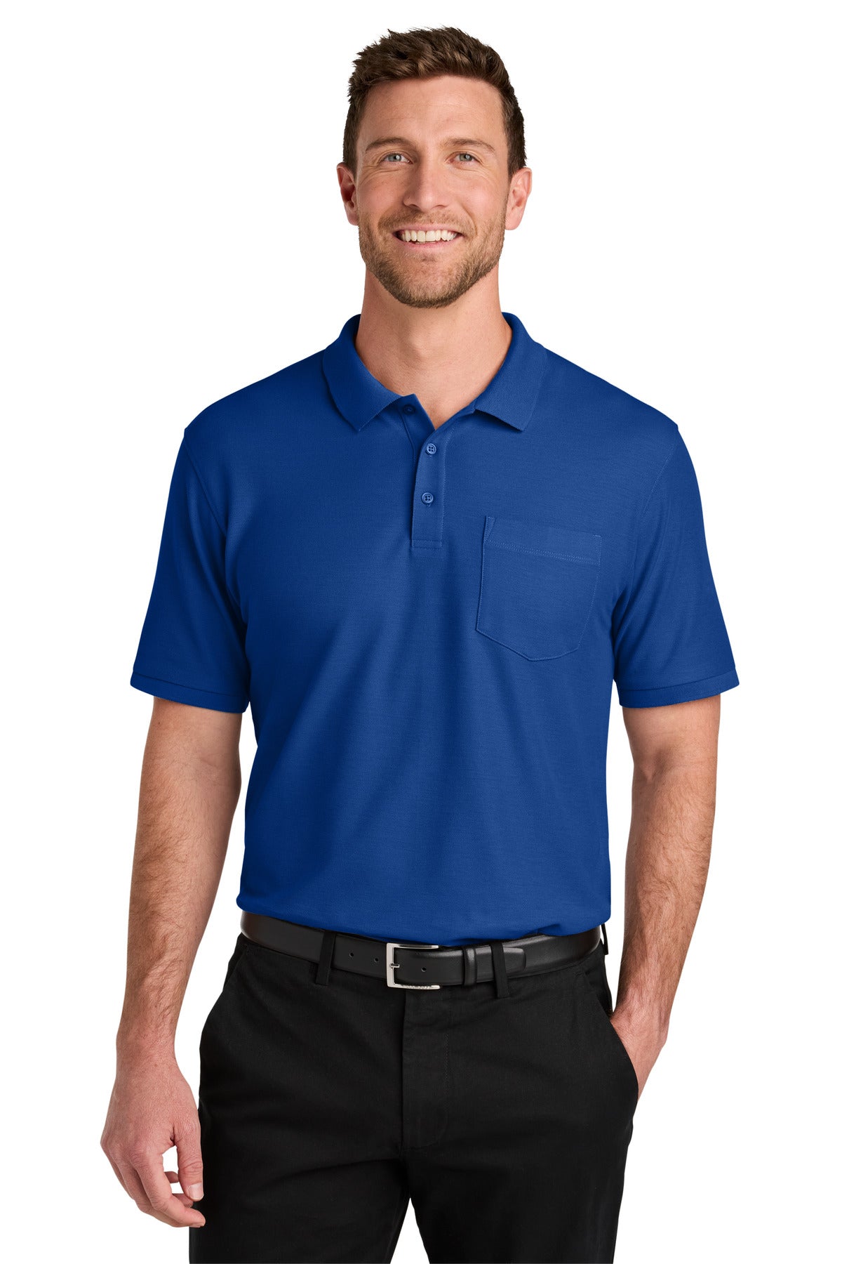 Port Authority ®  Tall Wearever Signature Pique Pocket Polo TLK200P - Angelheart Embroidery and Screen Printing