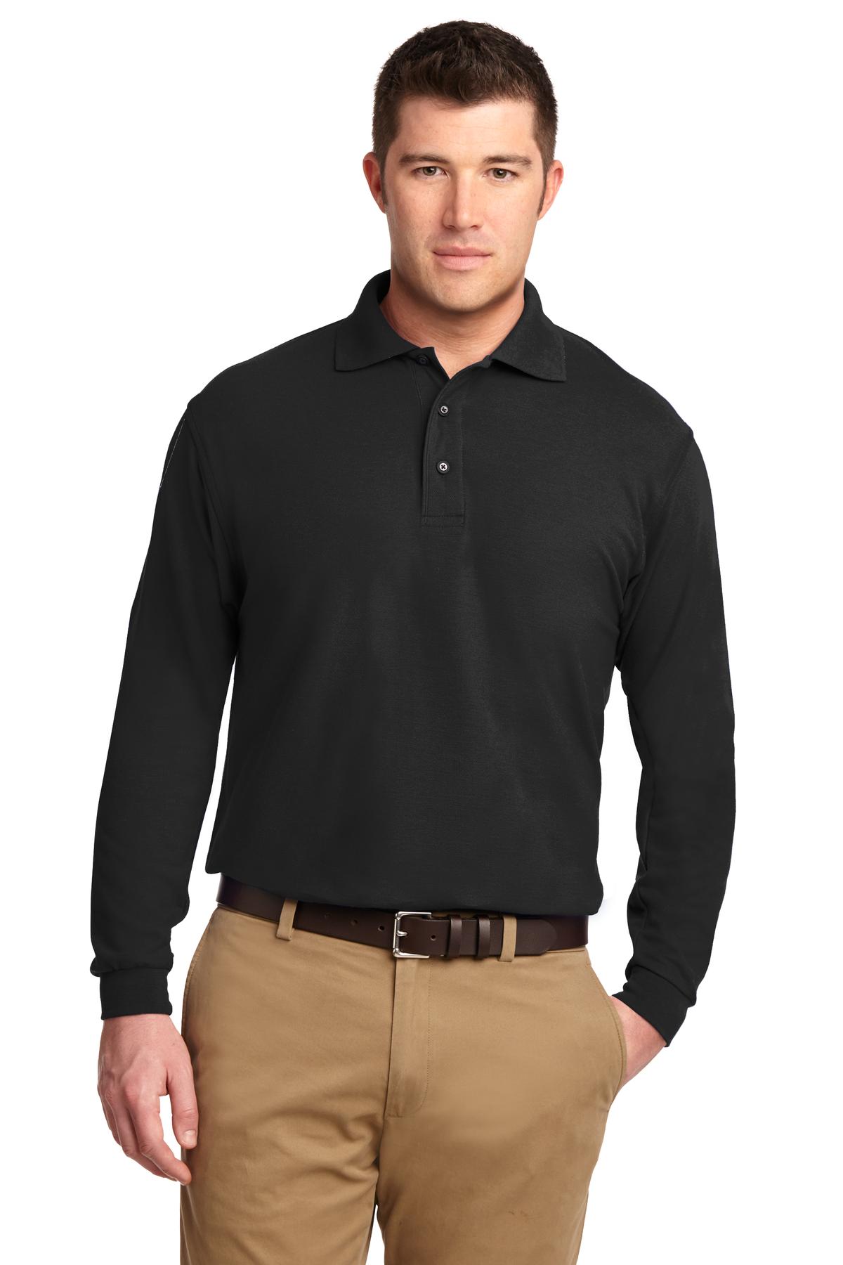 Port Authority ®  Tall Silk Touch™ Long Sleeve Polo. TLK500LS - Angelheart Embroidery and Screen Printing