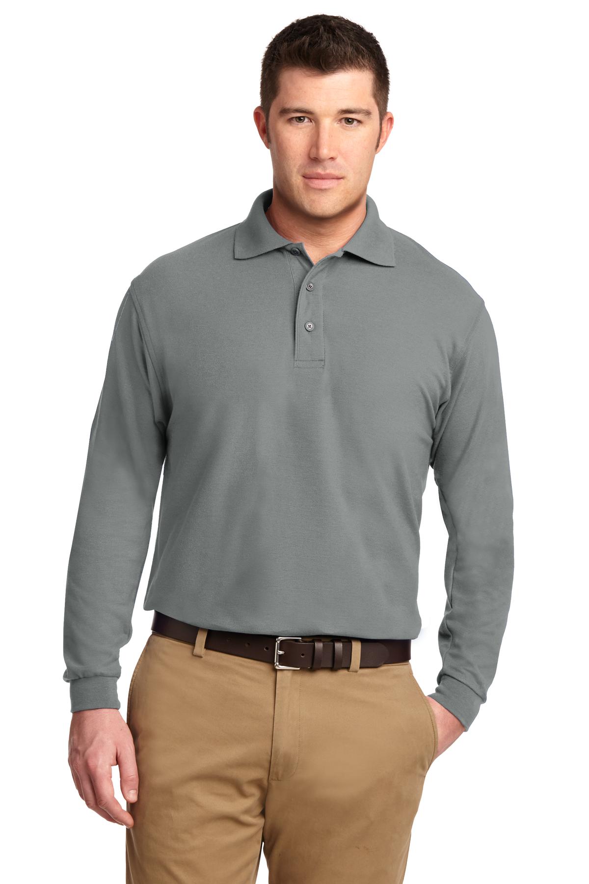 Port Authority ®  Tall Silk Touch™ Long Sleeve Polo. TLK500LS - Angelheart Embroidery and Screen Printing