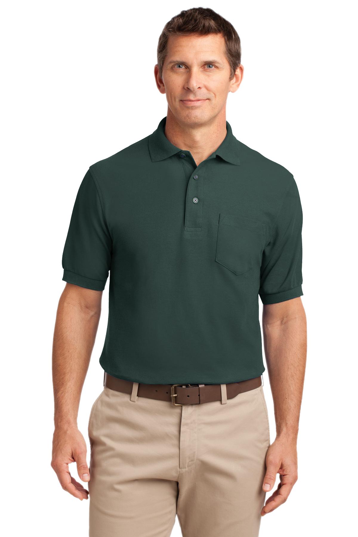 Port Authority ®  Tall Silk Touch™ Polo with Pocket. TLK500P - Angelheart Embroidery and Screen Printing